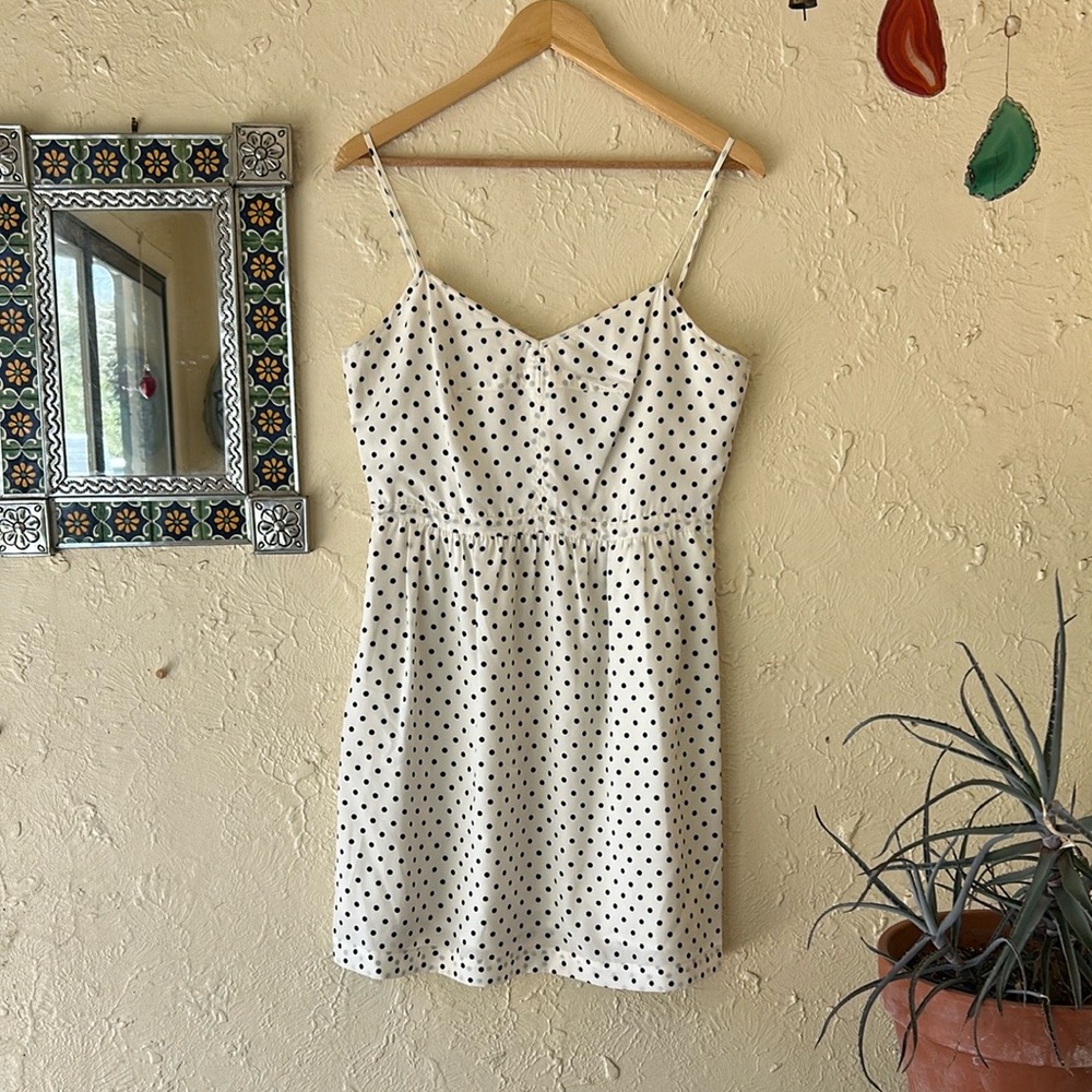 J. Crew Silky Polka Dot Dress ❤️ size 10
